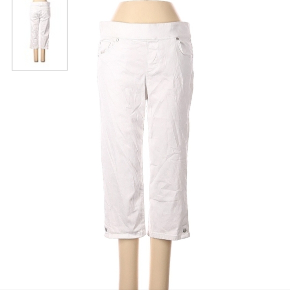 Gloria Vanderbilt Avery Capri Cropped Pants Women's 4 Petite 4P Slimming Effect - Picture 1 of 8